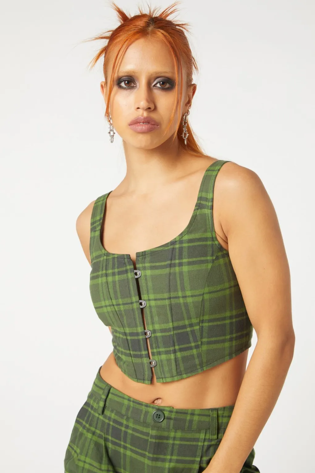Meadow Tartan Corset