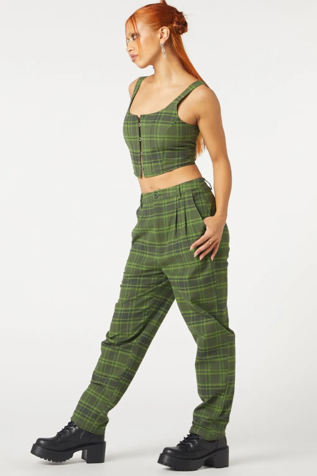 Meadow Tartan Corset