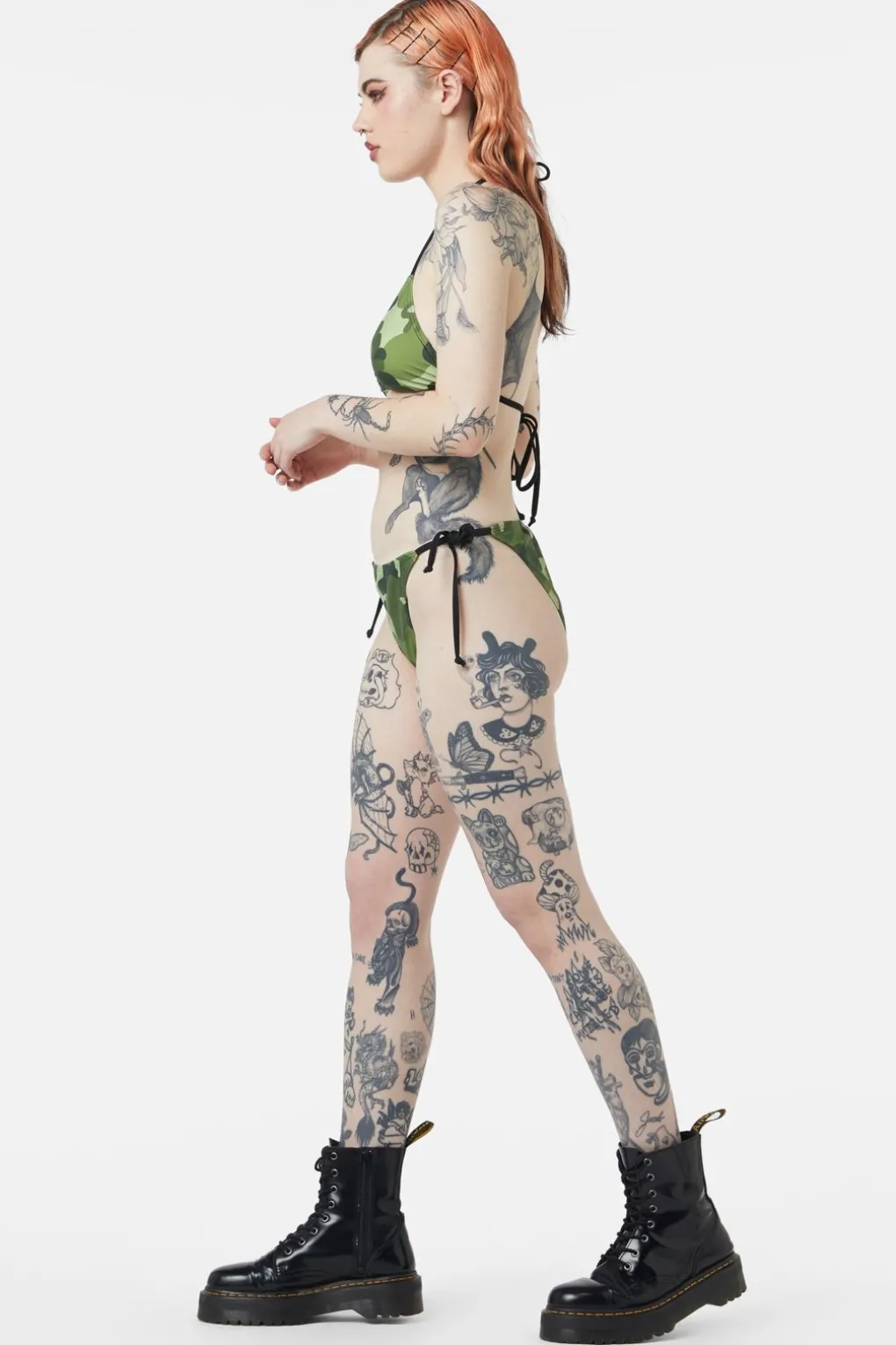 Nook Of The Garden Camo Bikini Top