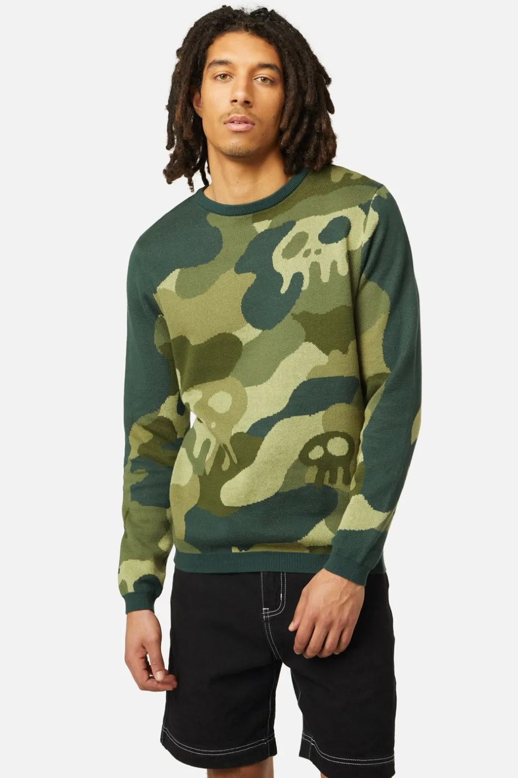 Nook Of The Garden Camo Knit Jumper