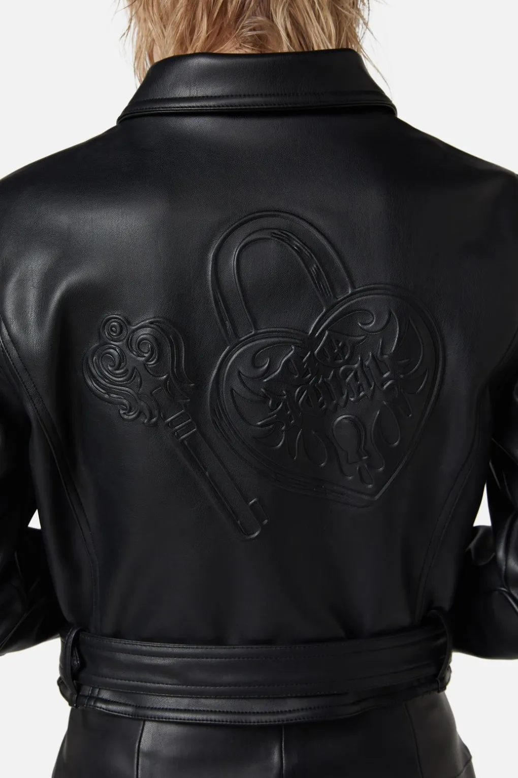 Ornate Metal Pu Jacket