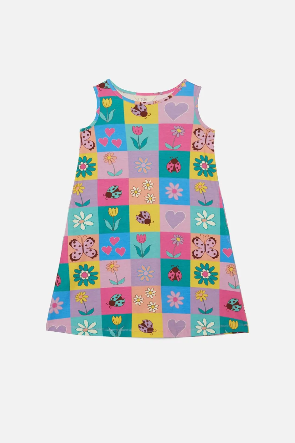 Patchwork Kids Jersey Dress
