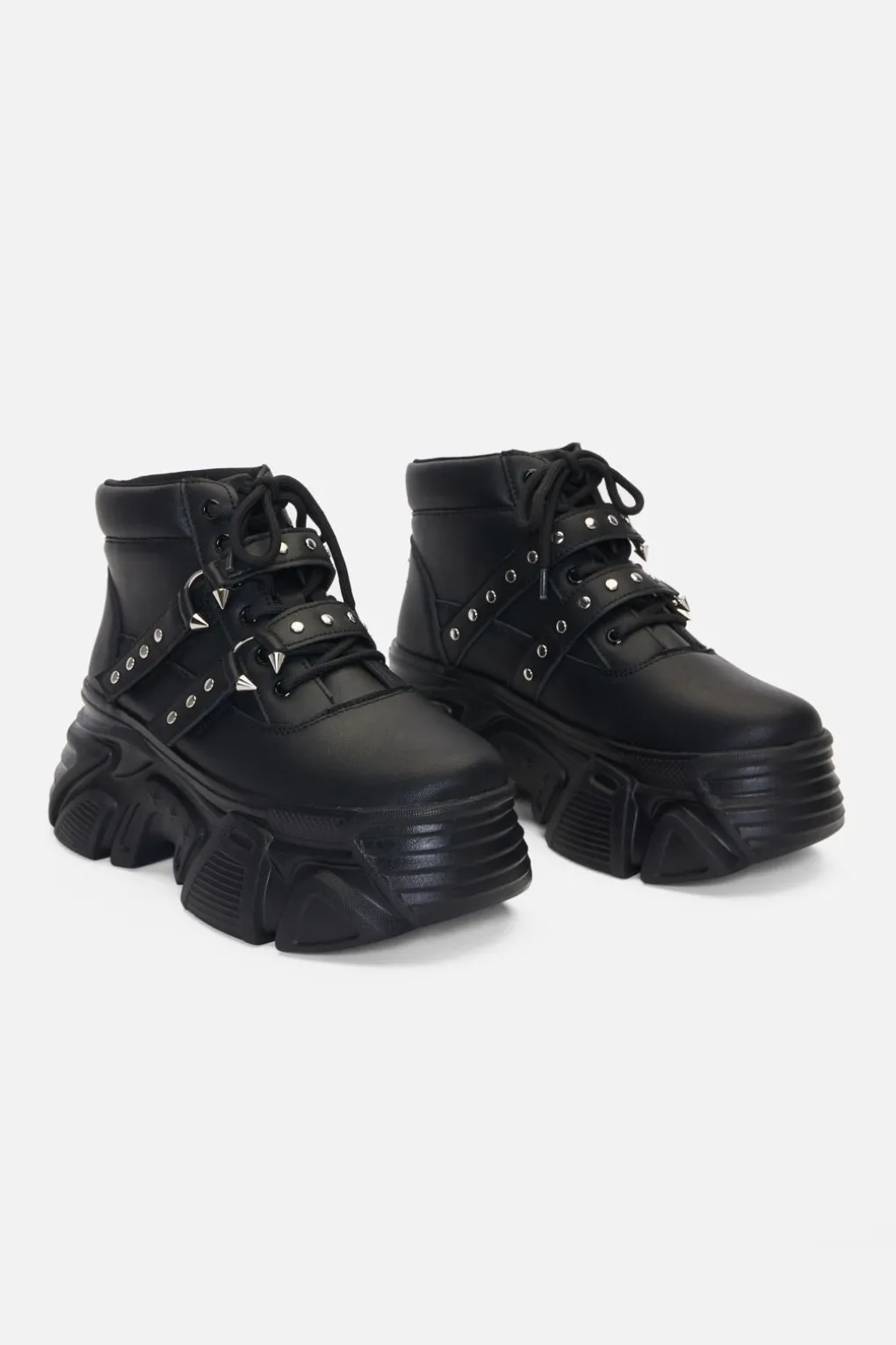 Pierced Platform Sneakers