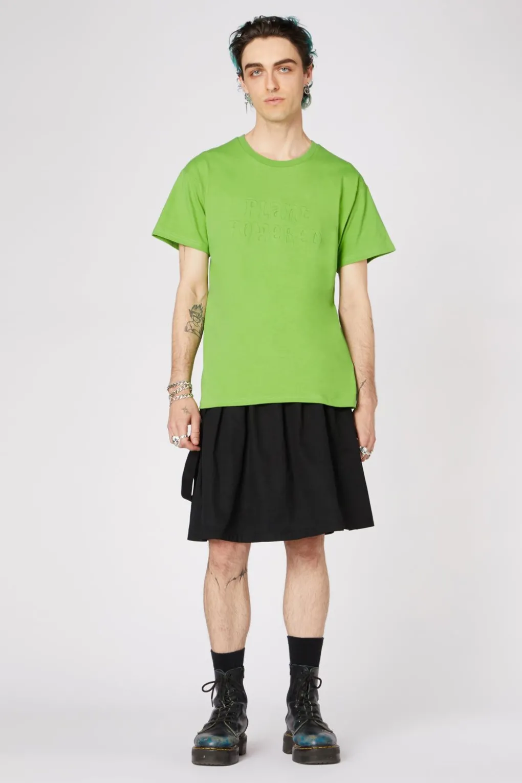 Plant Embossed Cotton Tee