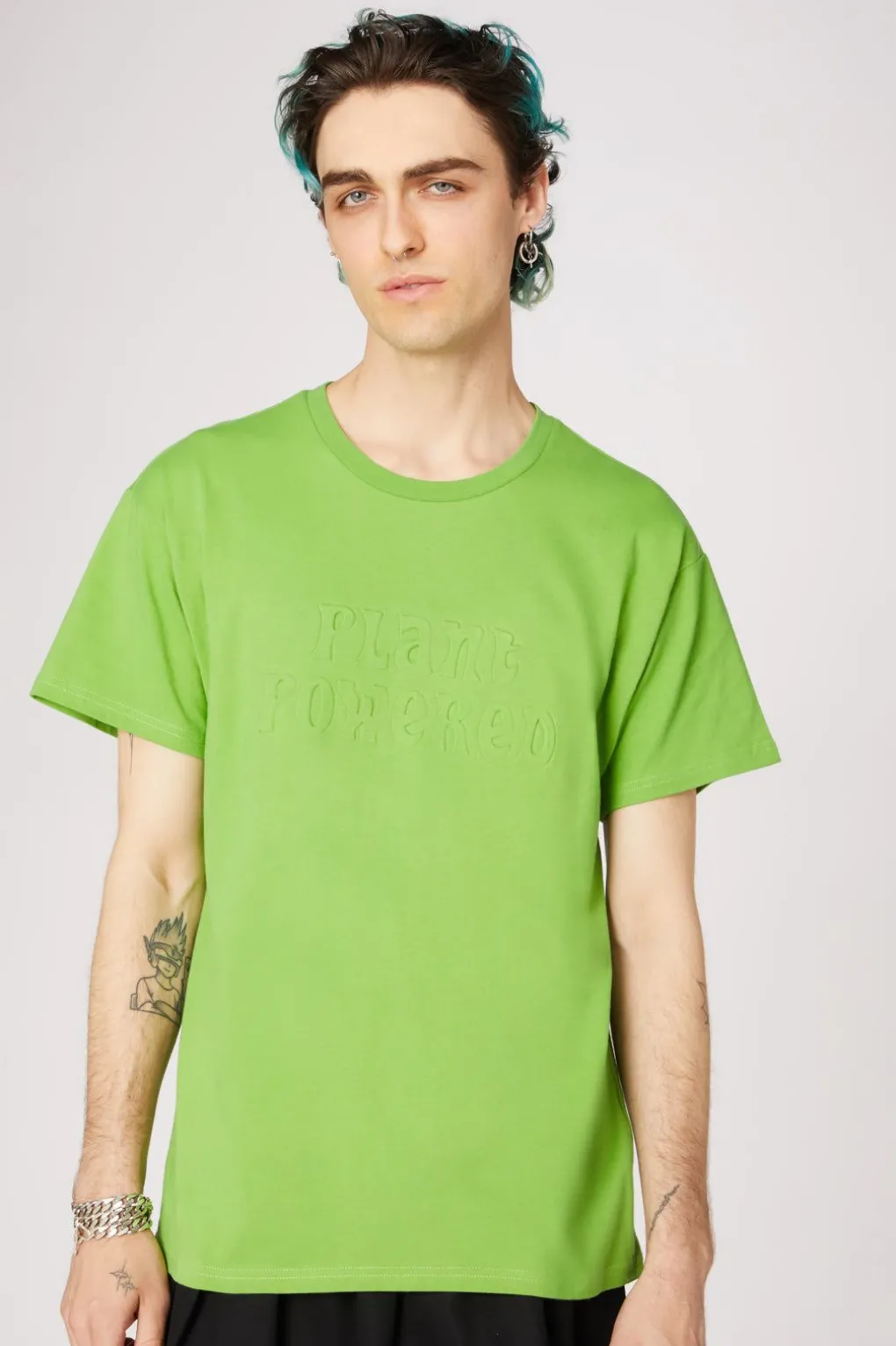 Plant Embossed Cotton Tee