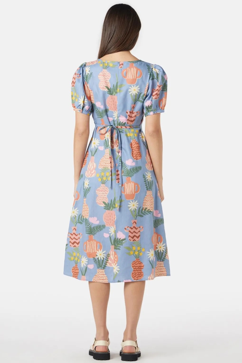 Pretty Vases Midi Dress
