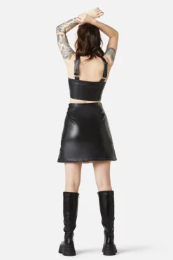 Racing Pu Skort