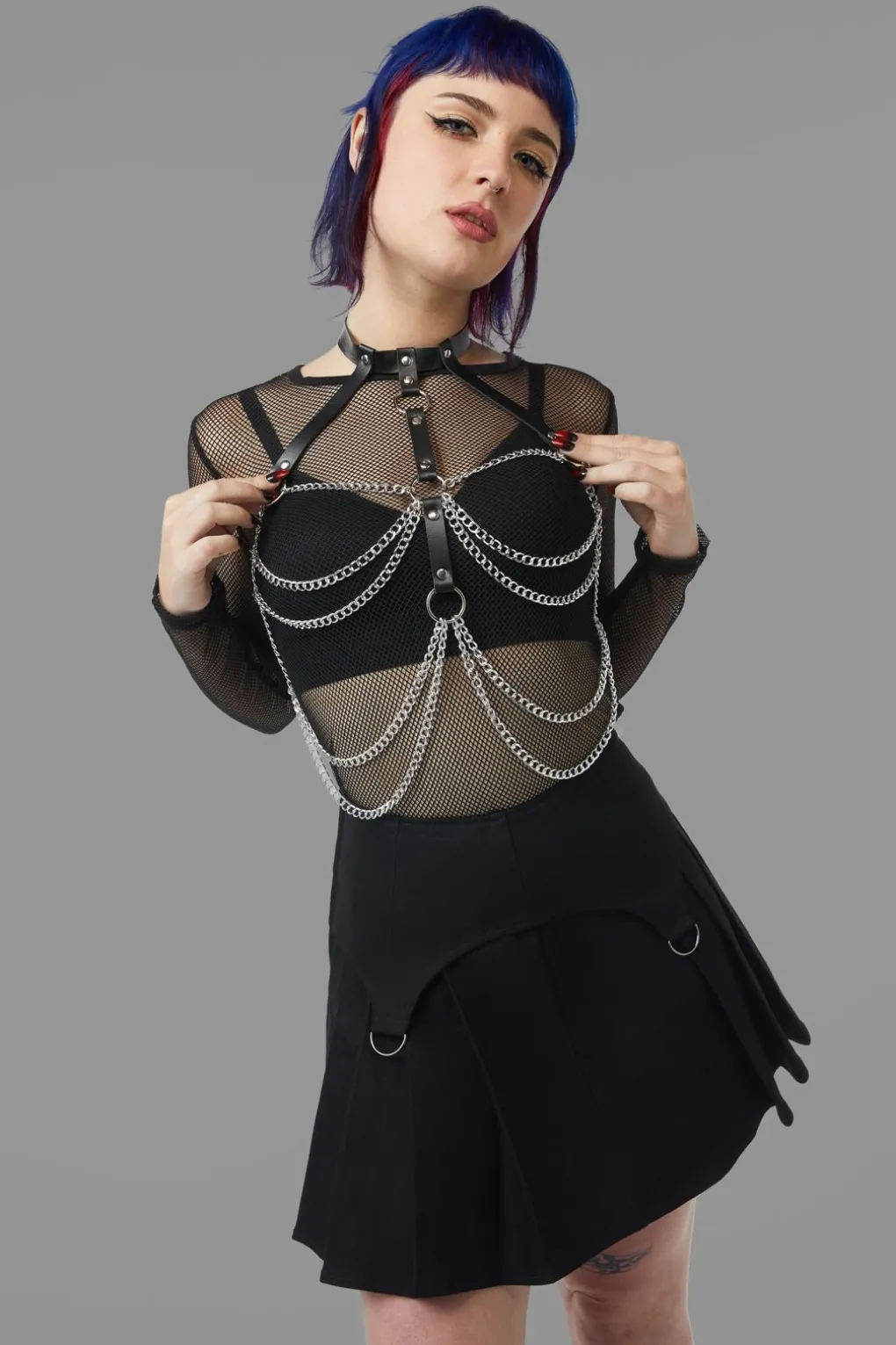 Rhinestone Stud Harness