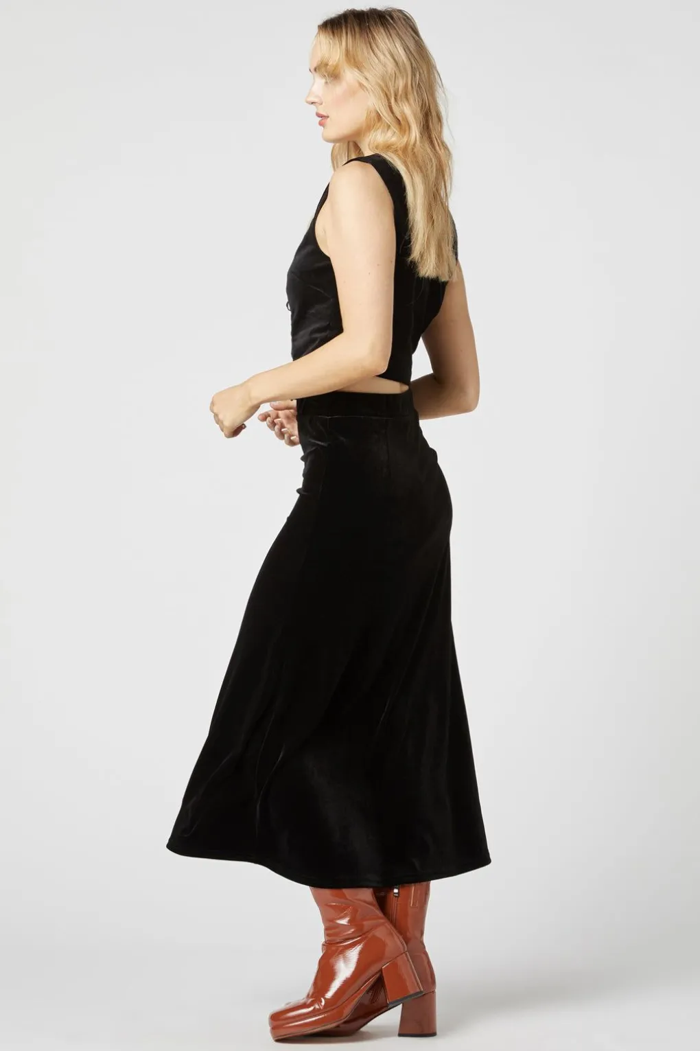 Roxy Velvet Skirt