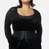 Ruffle Trim Waist Belt