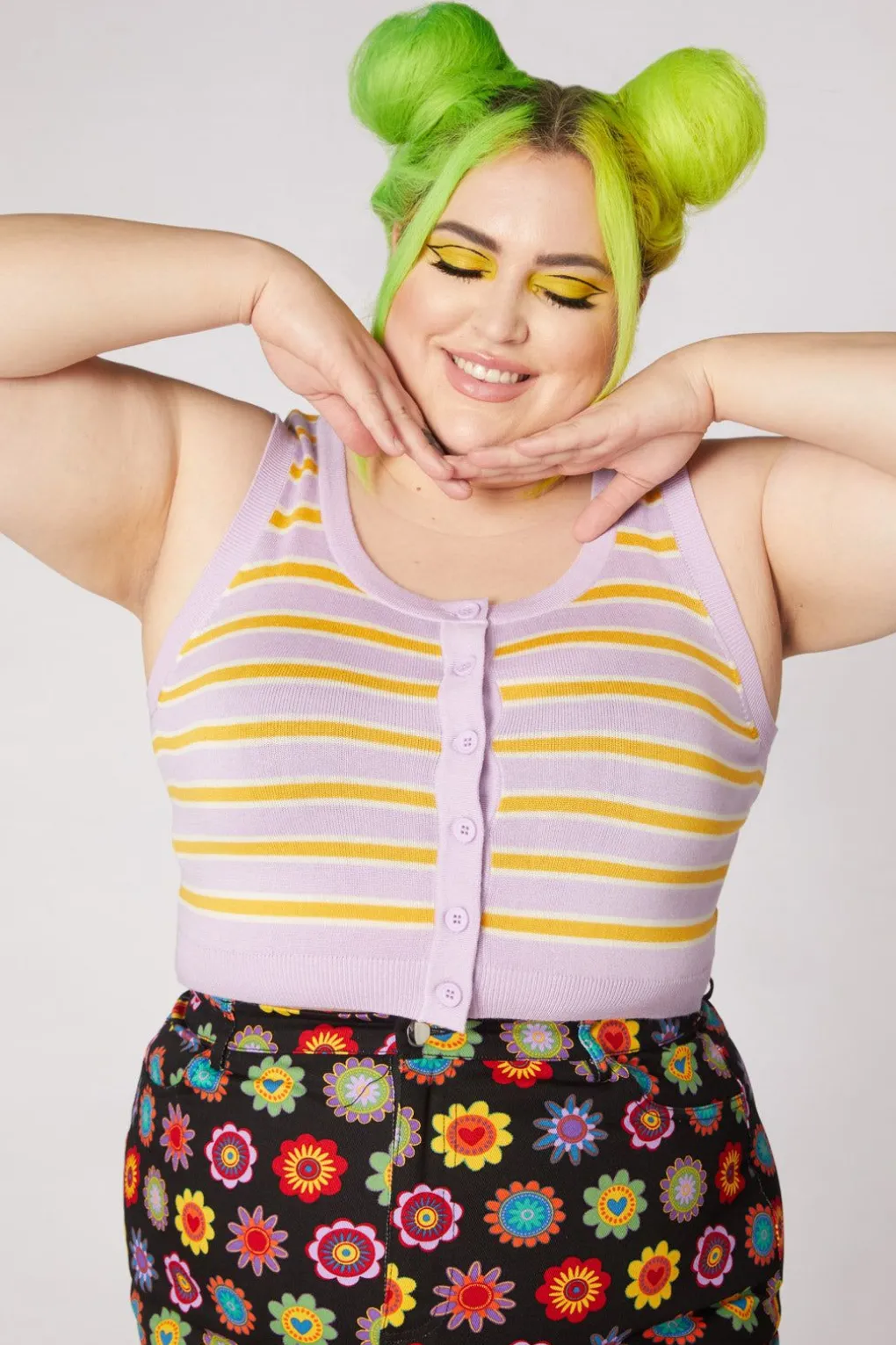 90S Stripe Sleeveless Knit