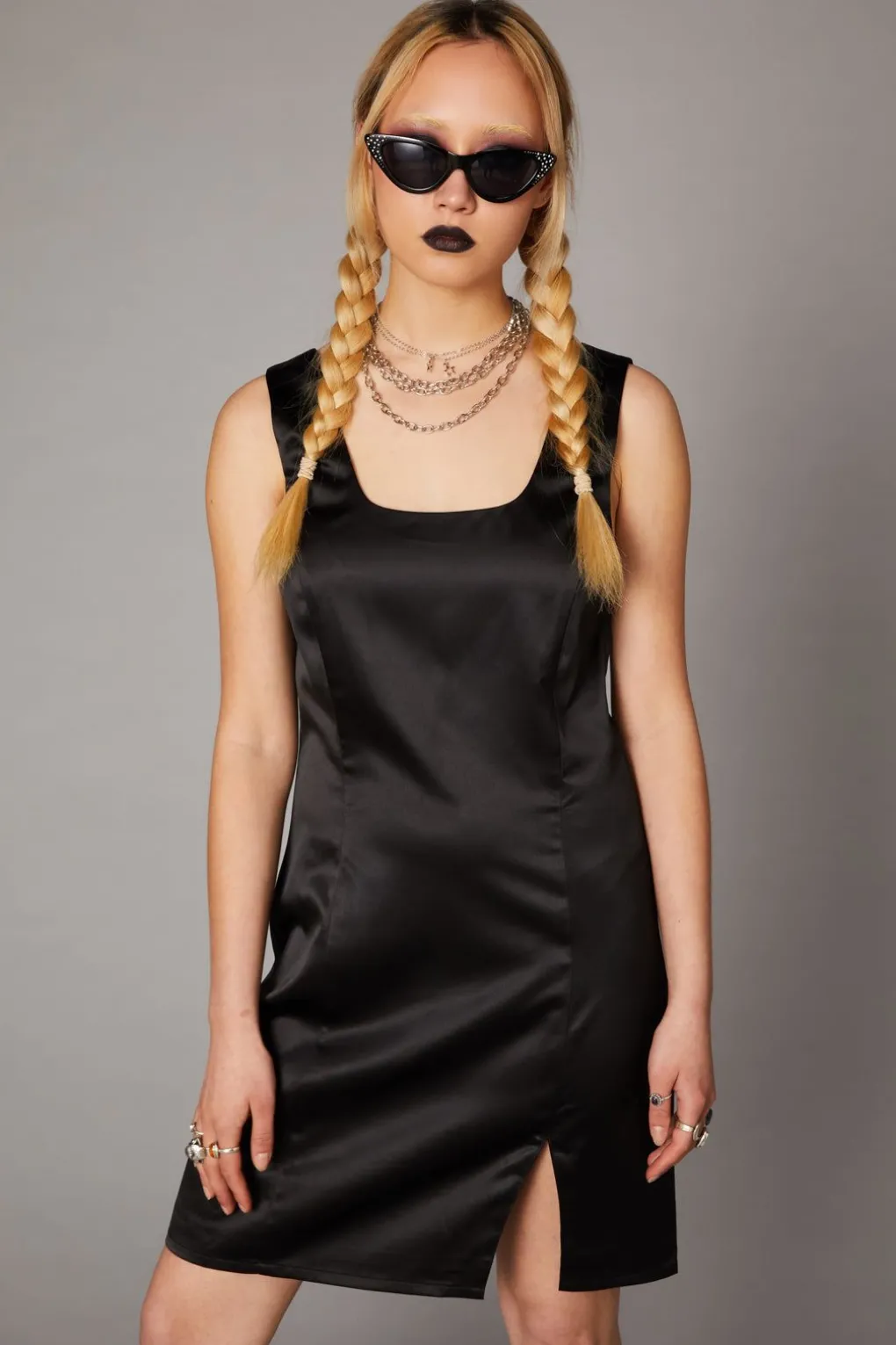 Satin Mini Dress