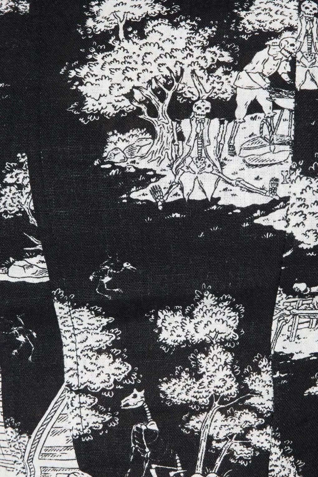 Skelly Toile Frill Midi Skirt