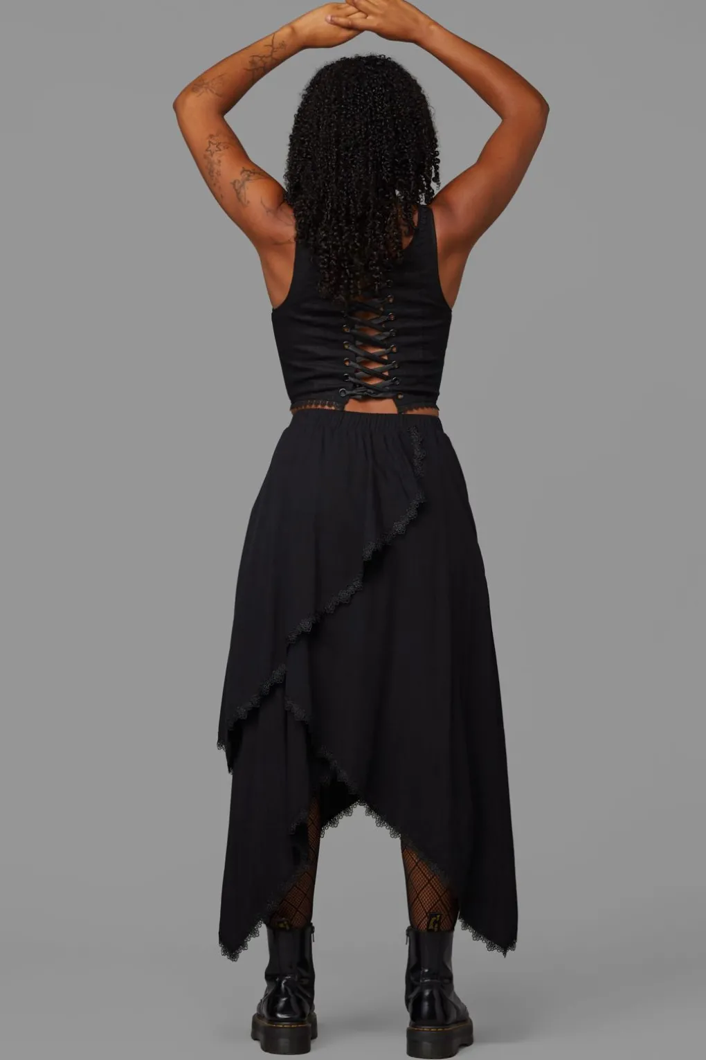 Soundwave Layered Skirt