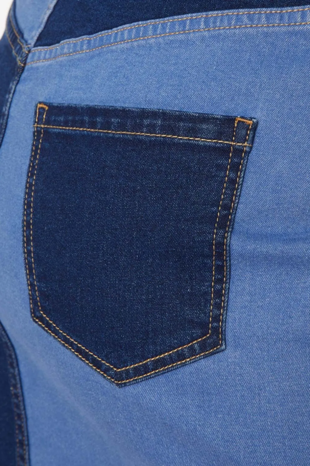 Split Wash Denim Mini Skirt