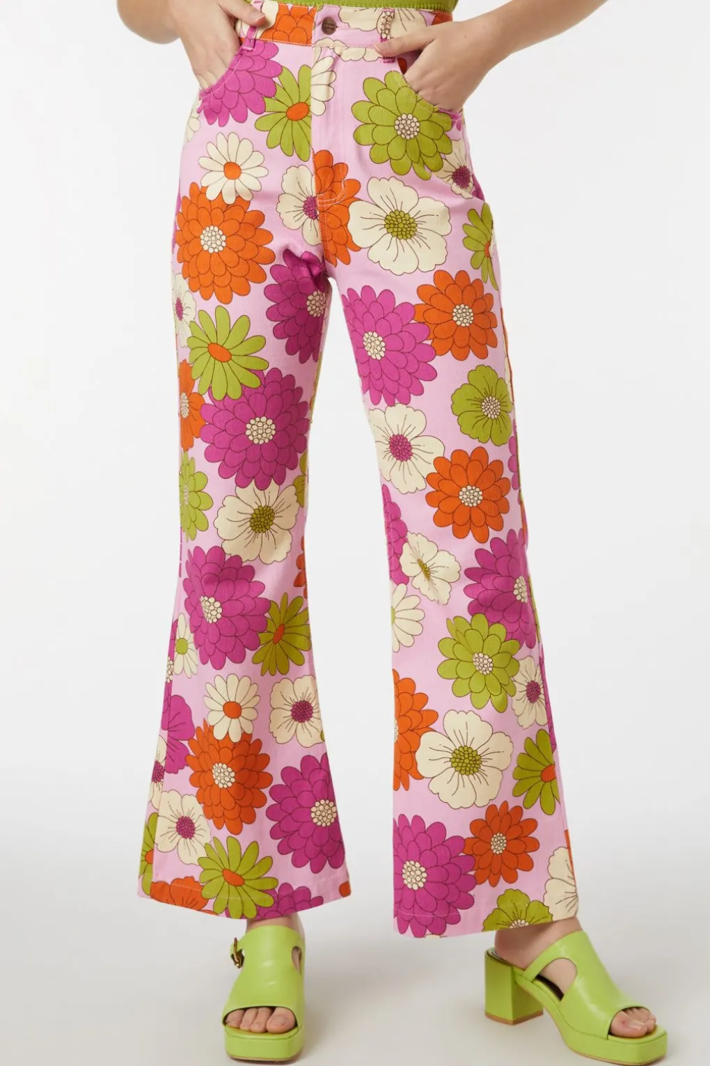 Susan Floral Flare Jean
