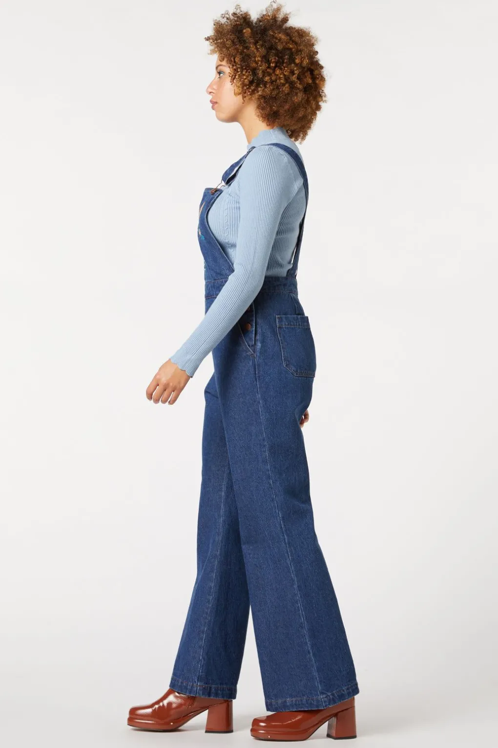 Sweet Nectar Embroidered Overall