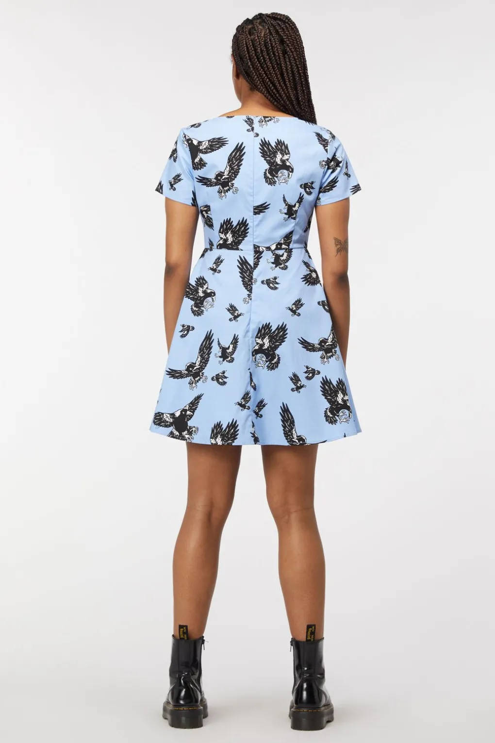 Swoopin Magpie Skater Dress