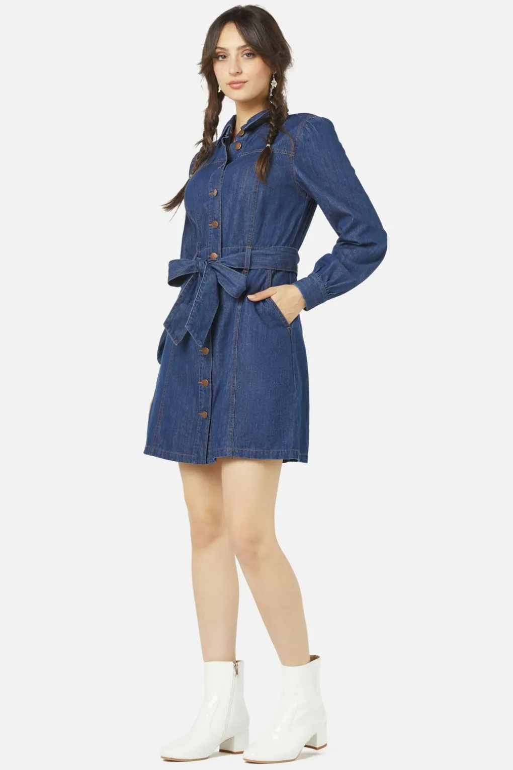 Tansy Ls Mini Dress