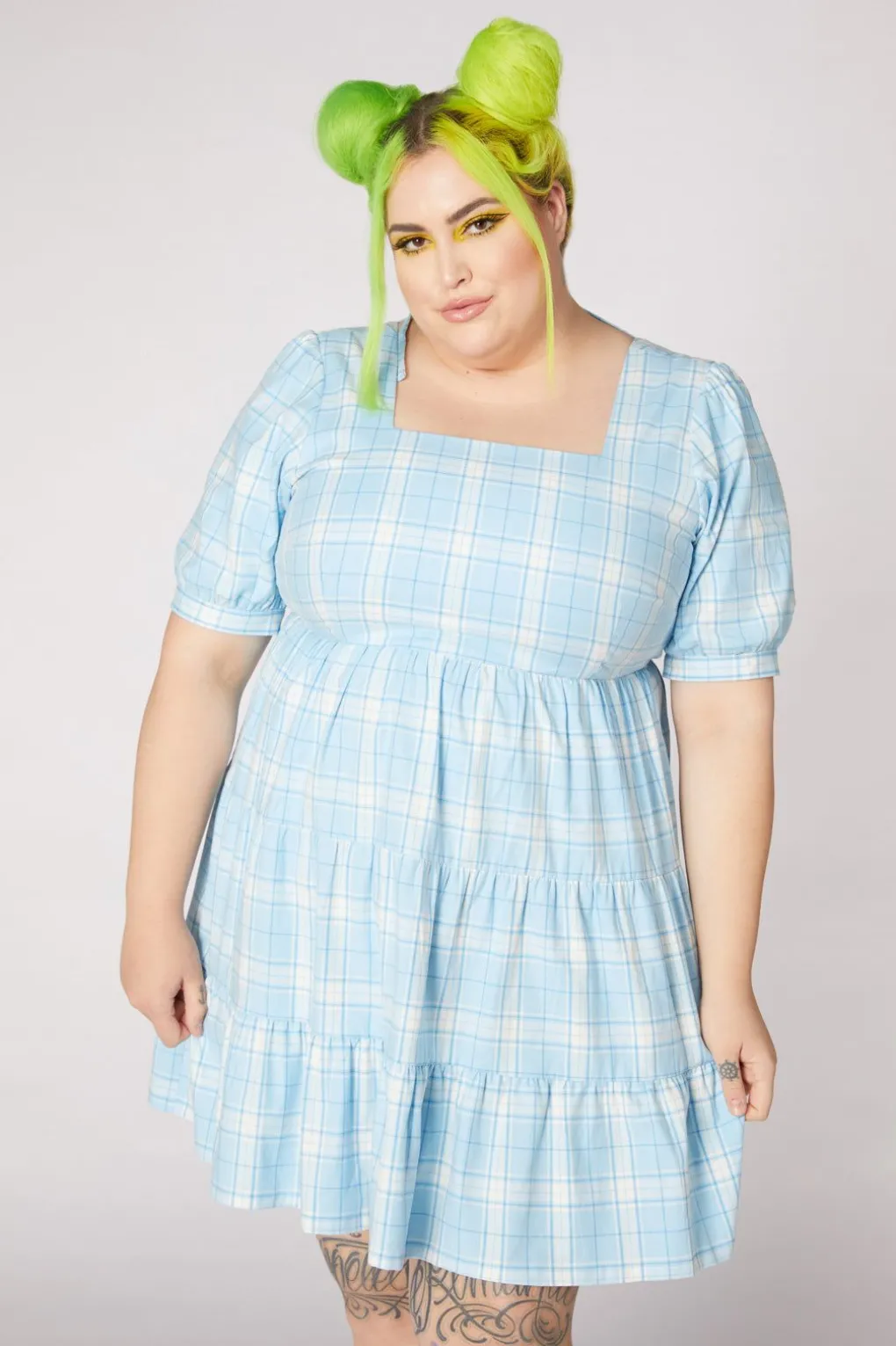 Tartan Mood Ruffle Dress