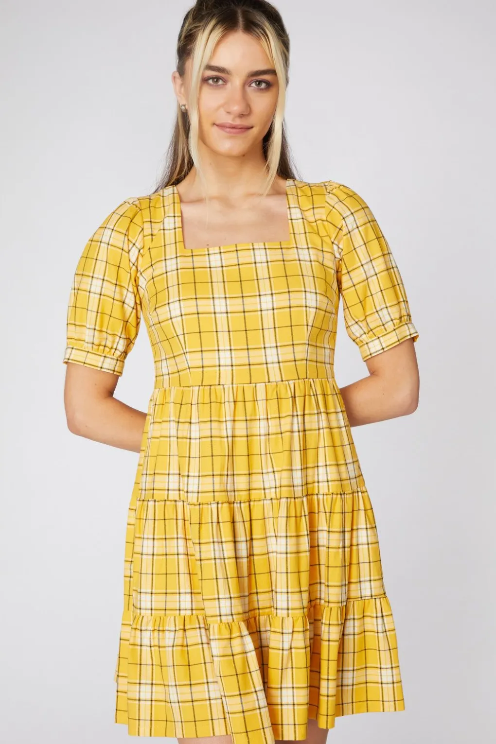 Tartan Mood Ruffle Dress