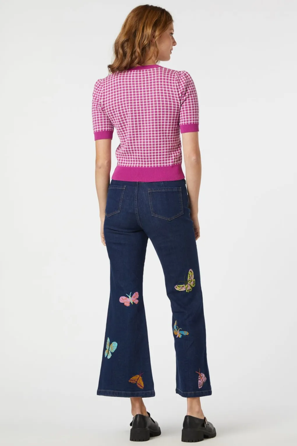 Taylor Check Knit Top