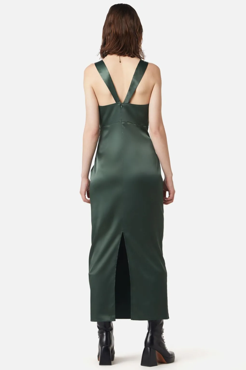 Time Locked Satin Corset Dress