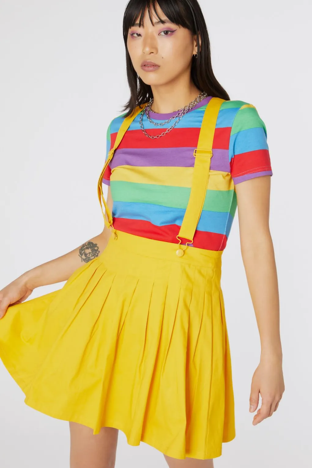 Time Out Pleated Twill Pinny