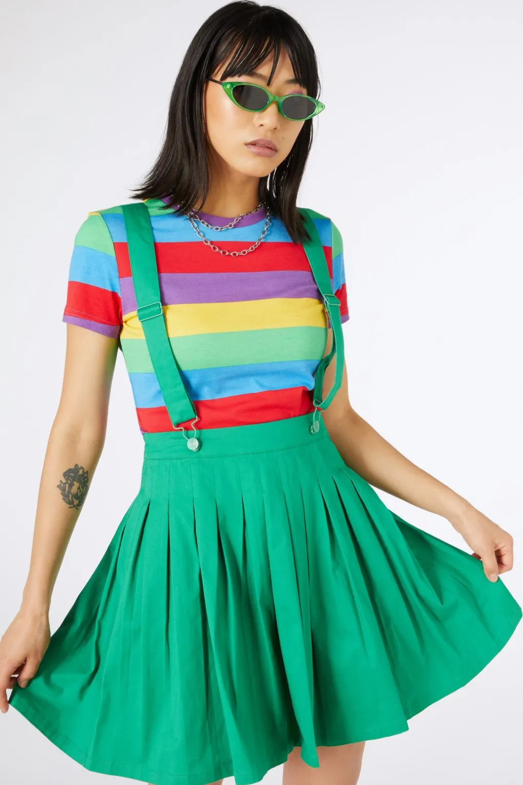Time Out Pleated Twill Pinny