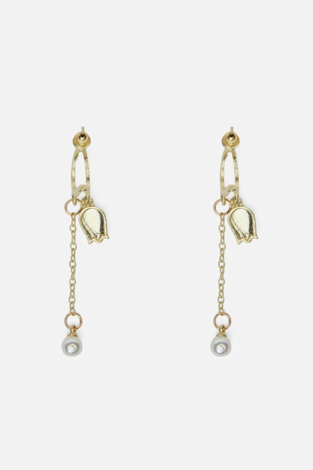 Tulip Pearl Earrings