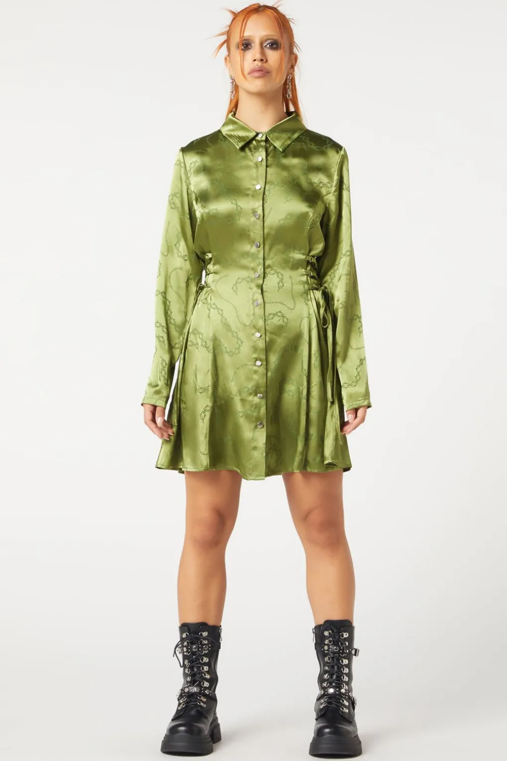 Under Sentence Satin Dress