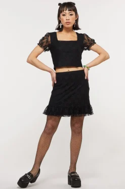 Victoria Lace Mini Skirt