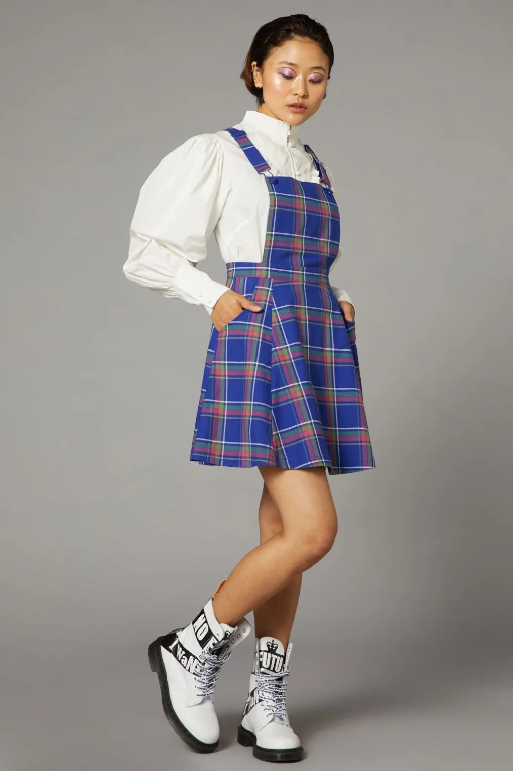 Werewolf Tartan Goth Pinafore