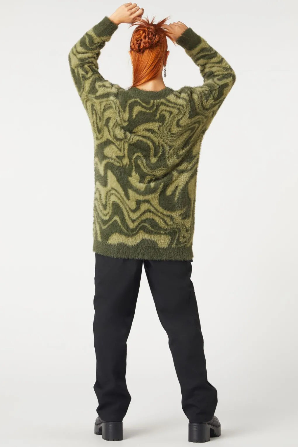 Who Are You Geo Knit Cardi