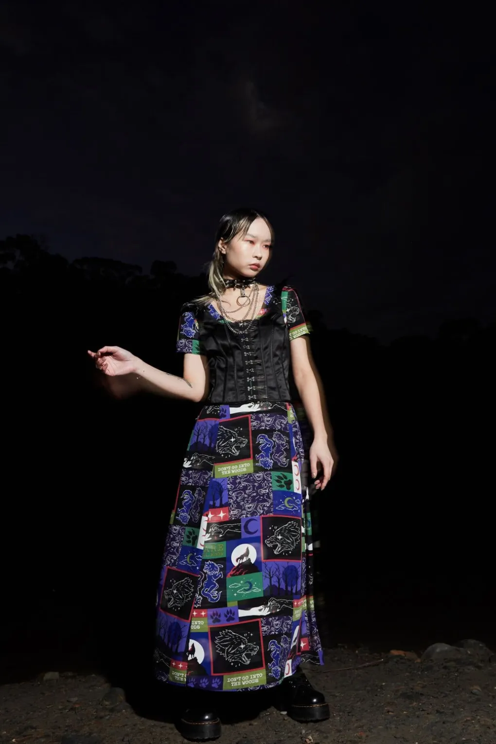 Wolf Pack Print Dress