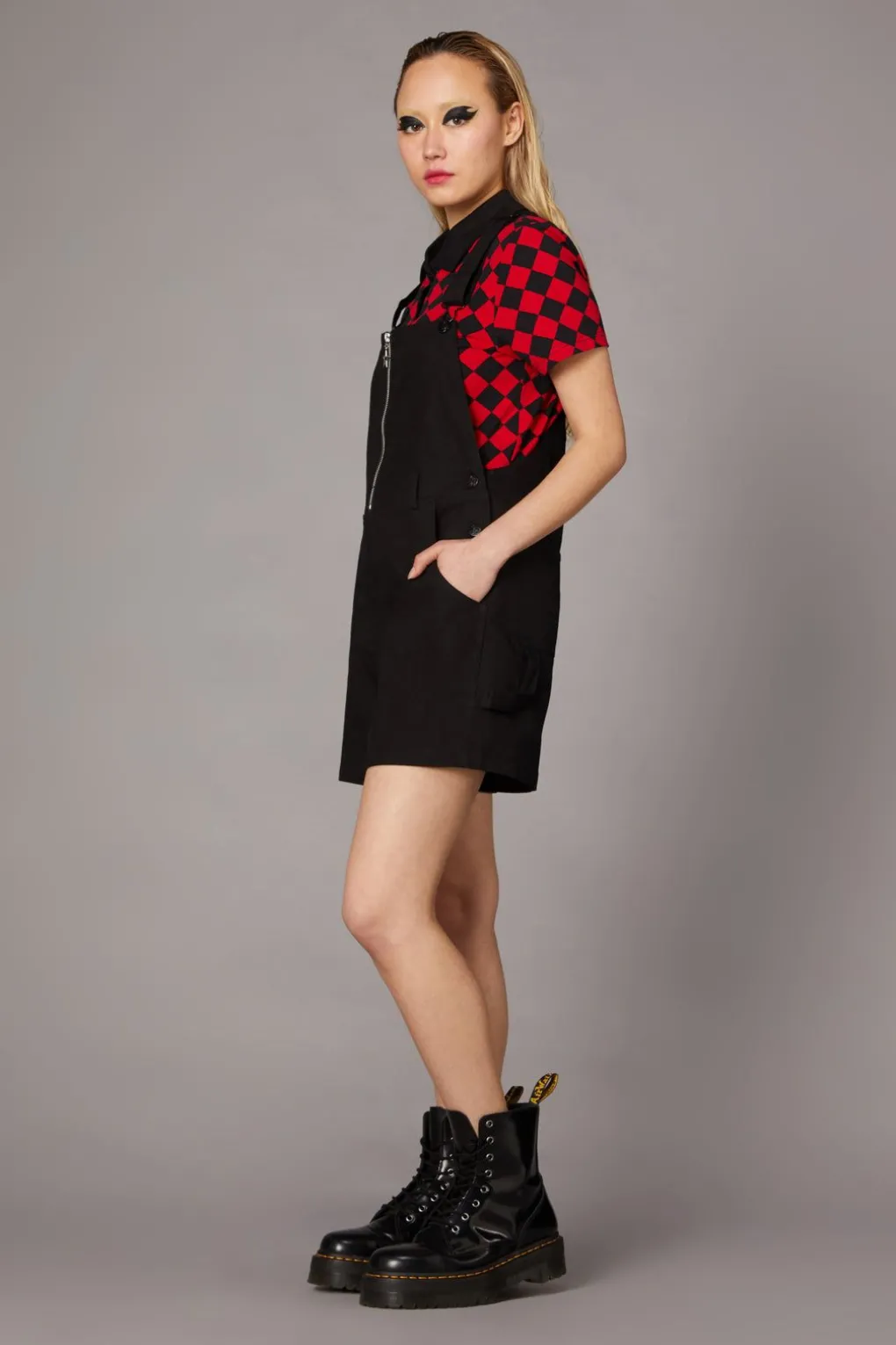 Zip Goth Overall